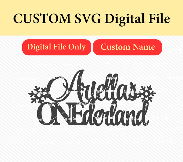 Custom Name Onederland SVG Digital File