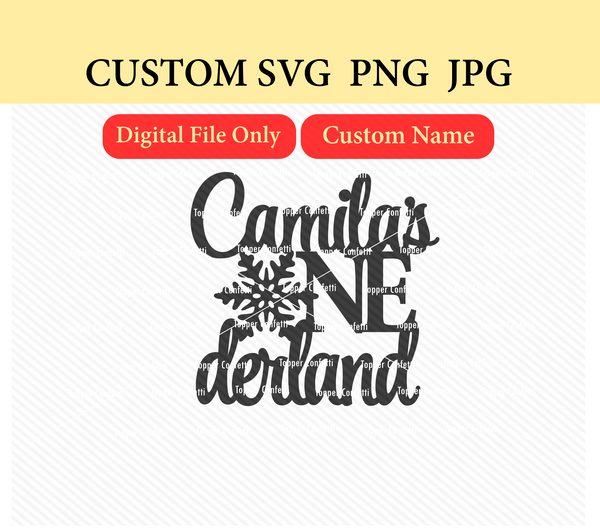 Custom Name Onederland SVG PNG JPG Digital File