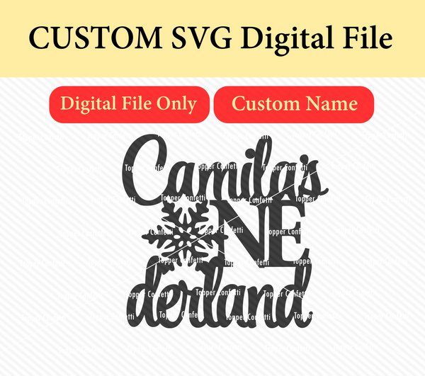Custom Name Onederland SVG Digital File