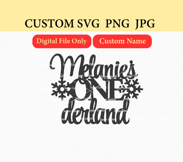 Custom Name Onederland SVG PNG JPG Digital File