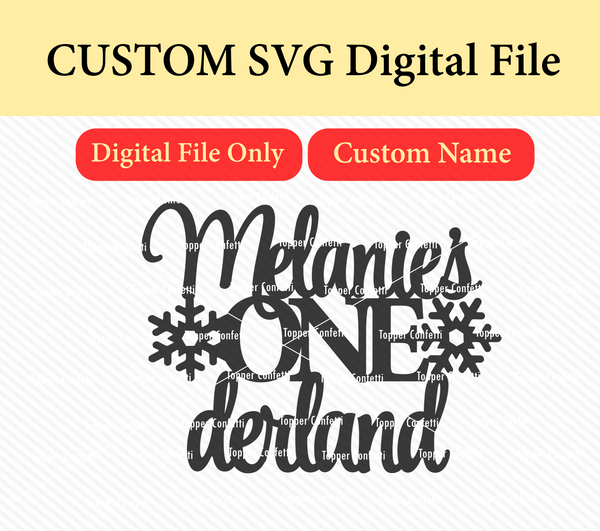 Custom Name Onederland SVG Digital File