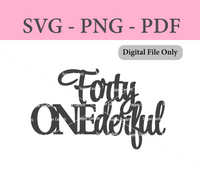 Forty Onederful Digital Files