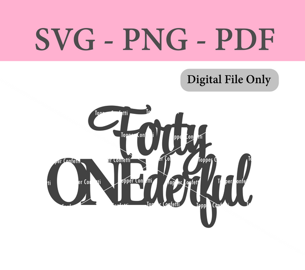 Forty Onederful Digital Files