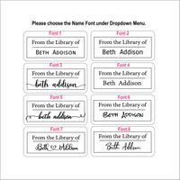 From the Library of Label, Custom Name