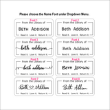 From the Library of Label, Custom Name