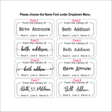 From the Library of Label, Custom Name