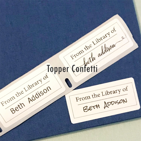 From the Library of Label, Custom Name