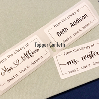 From the Library of Label, Custom Name
