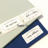 From the Library of Label, Custom Name
