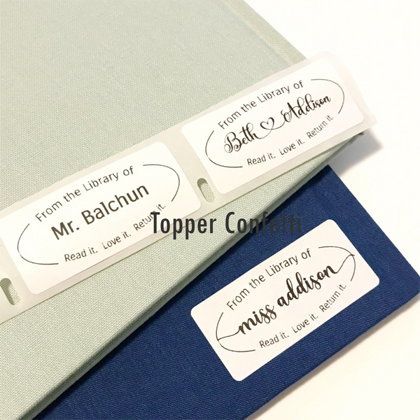 From the Library of Label, Custom Name