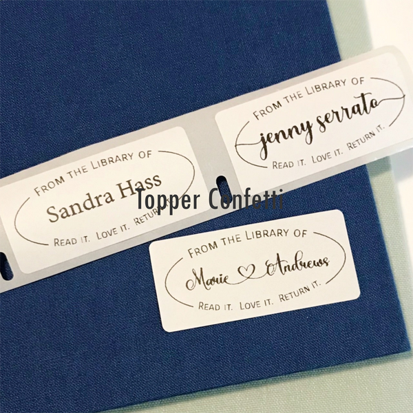 From the Library of Label, Custom Name