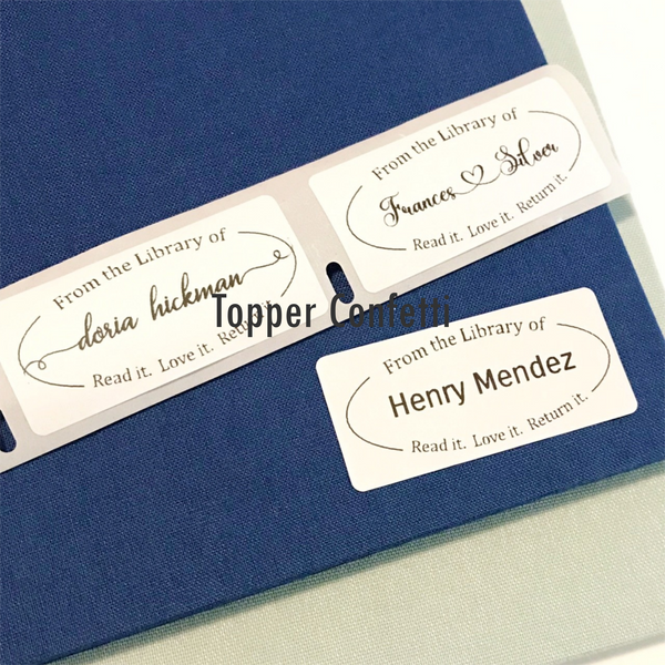 From the Library of Label, Custom Name