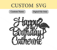 Custom Name Happy Birthday Digital File