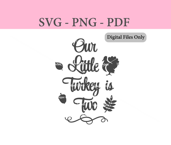Our Little Turkey is Two Digital Files