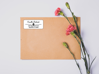 Fleur de Lis Address Label