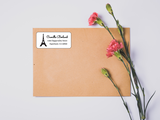 Eiffel Tower Address Label