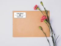 Fleur de Lis Address Label