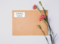 Custom Address Label Heart