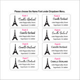 Eiffel Tower Address Label