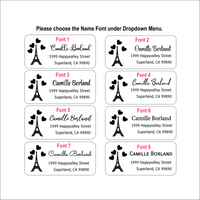 Eiffel Tower Address Label