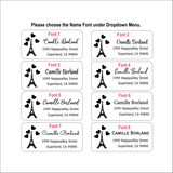 Eiffel Tower Address Label