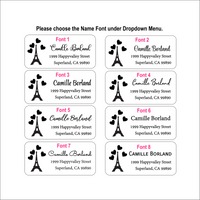 Eiffel Tower Address Label