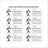 Eiffel Tower Address Label
