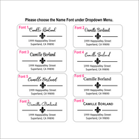 Fleur de Lis Address Label