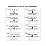 Fleur de Lis Address Label