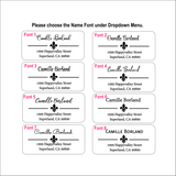Fleur de Lis Address Label
