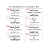 Custom Address Label Heart