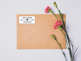 Custom Address Label Heart Arrow
