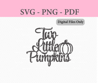 Two Little Pumpkins Digital Files
