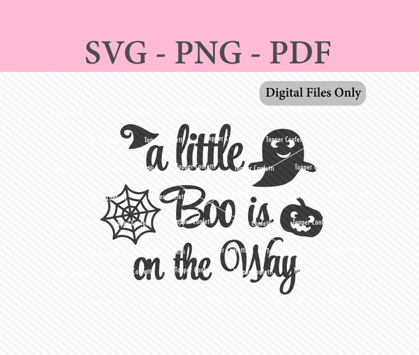 A Little Boo is on the Way Digital Files