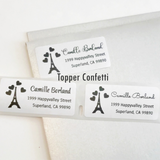 Eiffel Tower Address Label