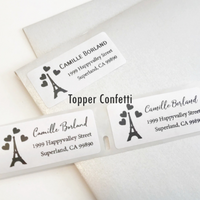 Eiffel Tower Address Label