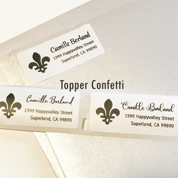 Fleur de Lis Address Label