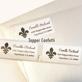 Fleur de Lis Address Label