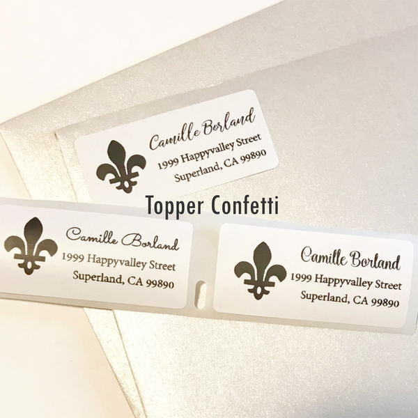Fleur de Lis Address Label