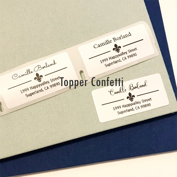 Fleur de Lis Address Label
