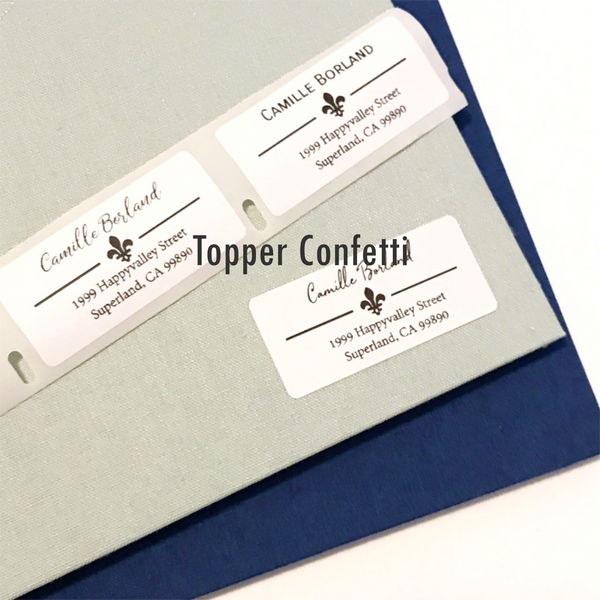 Fleur de Lis Address Label