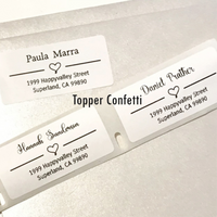Custom Address Label Heart