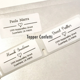 Custom Address Label Heart