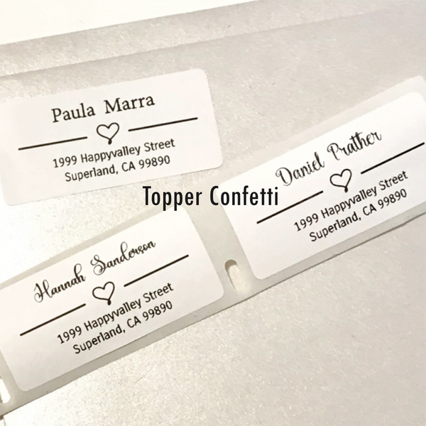 Custom Address Label Heart