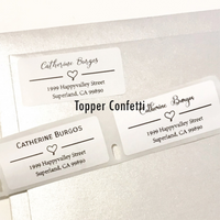 Custom Address Label Heart