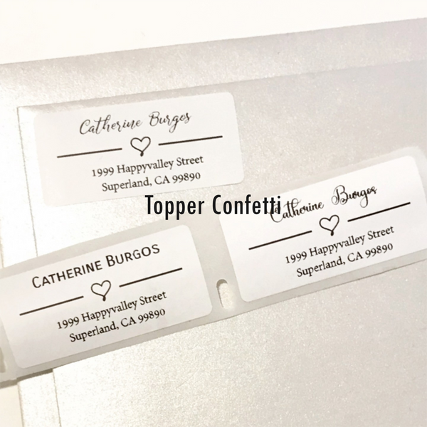 Custom Address Label Heart