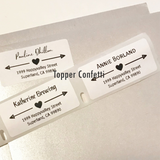 Custom Address Label Heart Arrow