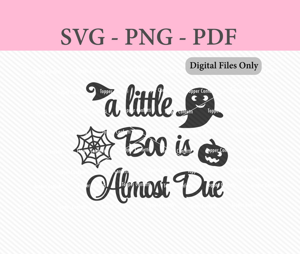 A Little Boo is Almost Due Digital Files