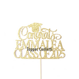 Custom Congrats Class of Cake Topper