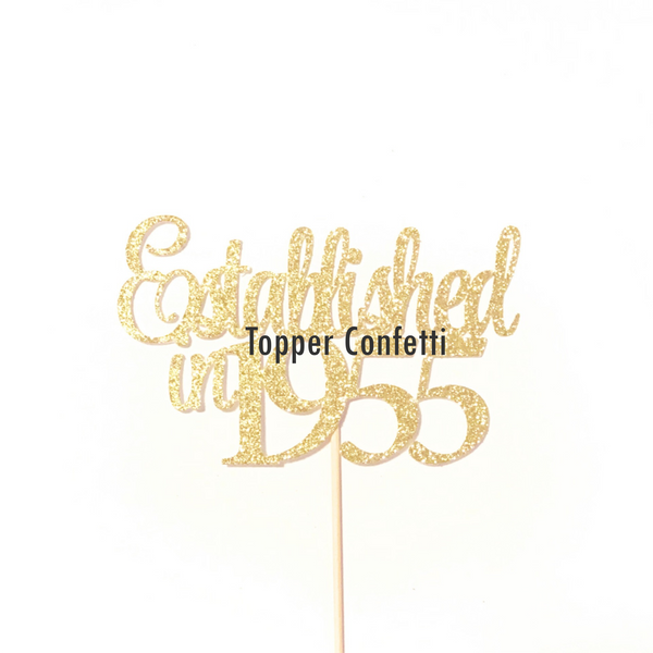 Established in 1955 Cake Topper